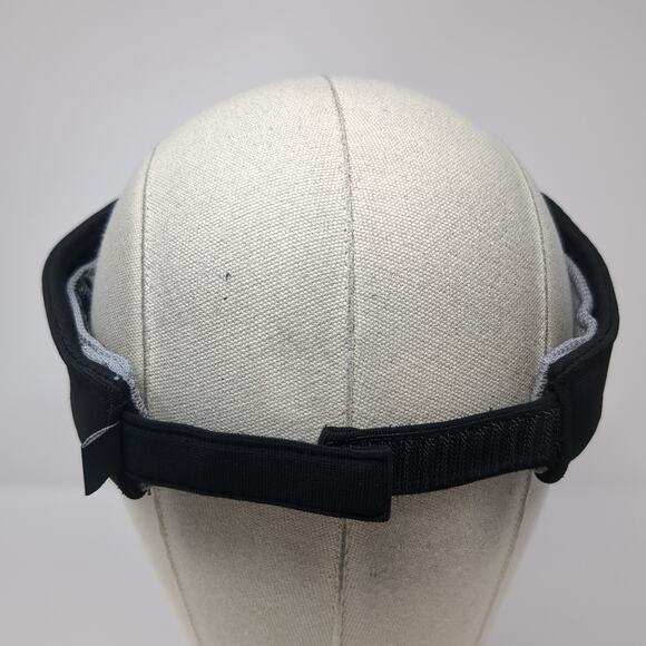 Jefferson Football Strapback Visor Hat Black One Size Embroidered - Picture 6 of 9